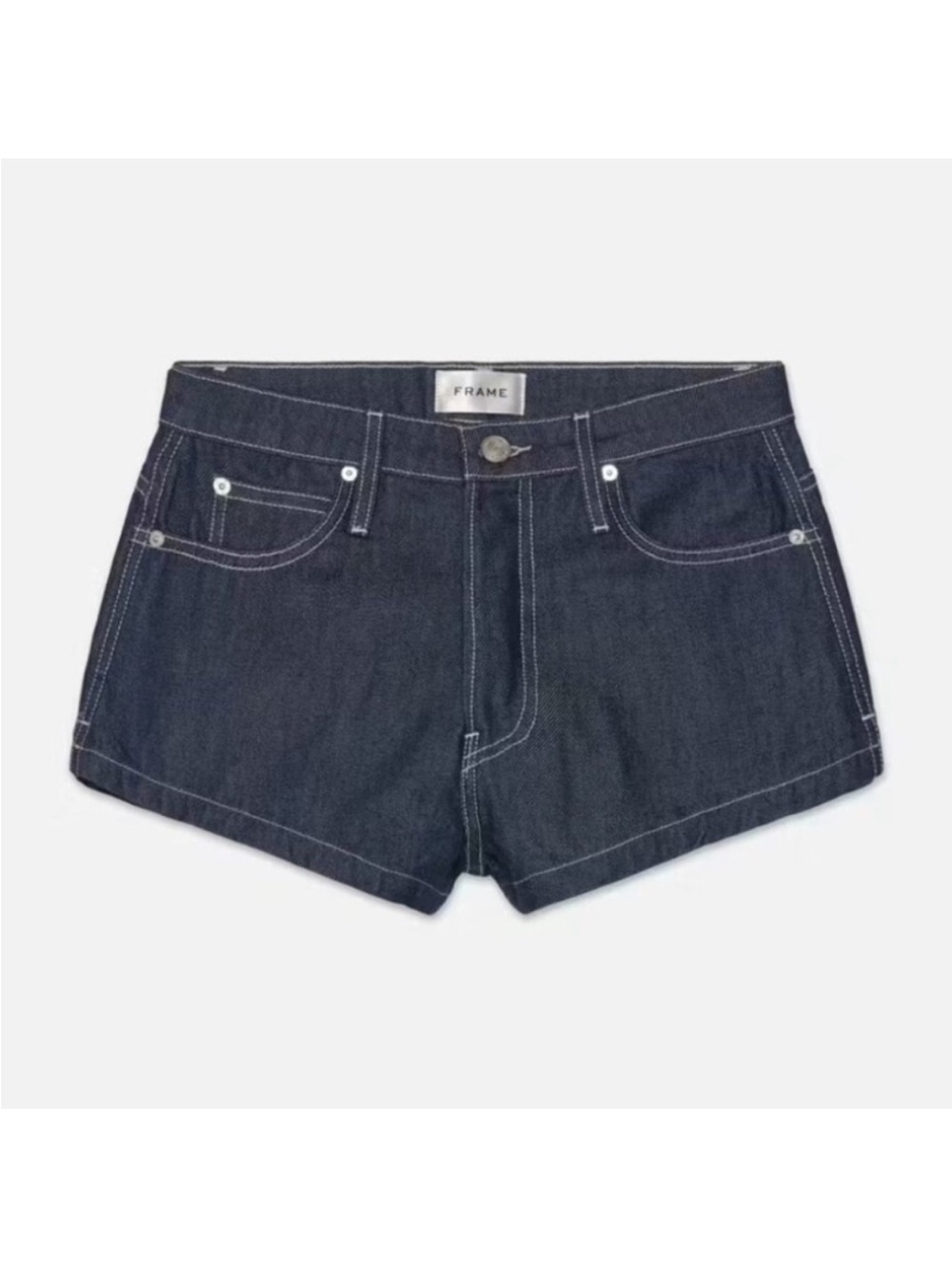 Frame Denim Dark Indigo Cutoff Jean Shorts